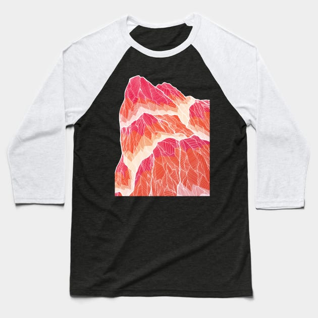 The bright gem mountain Baseball T-Shirt by Swadeillustrations